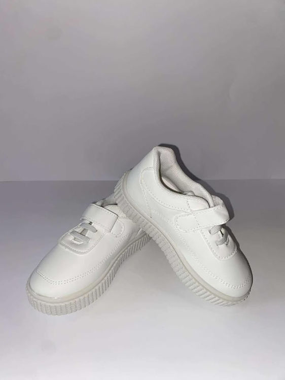 Picture of WSS11 UNISEX WHITE SCHOOL SHOES